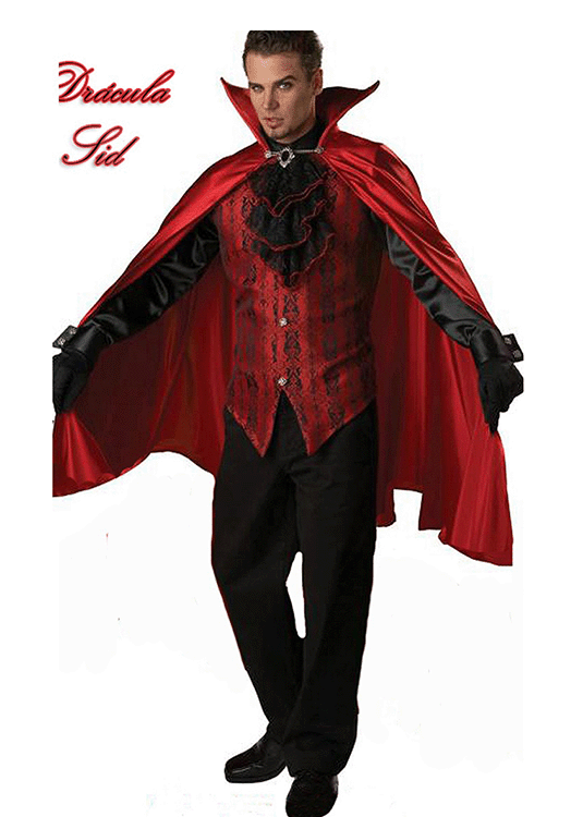 Vampiro Dracula Sid (Vermelho) - Castelo Fantasias